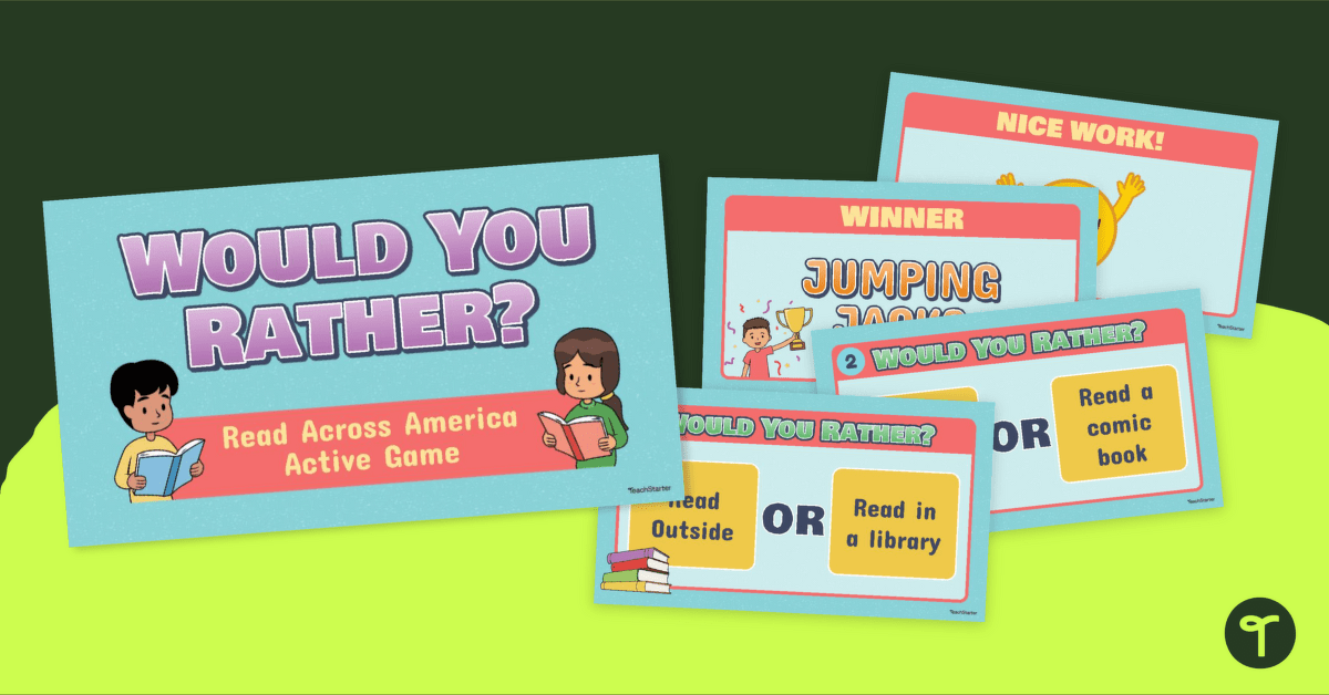 Would You Rather? Read Across America Game teaching resource