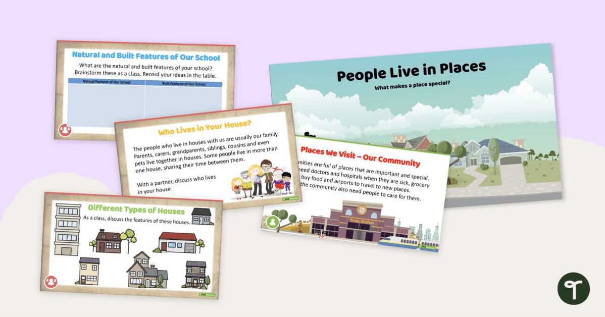 Places in the Community PowerPoint teaching resource