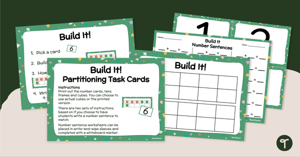 Go to Build It – Partitioning Task Cards teaching resource