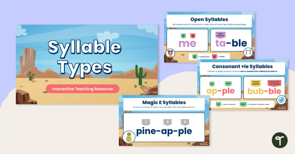 Go to Syllable Types - Instructional Slide Deck teaching resource