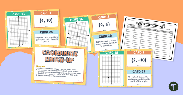 Go to Coordinate Match-up Activity teaching resource