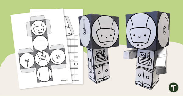 Go to 3-D Object Astronaut Template teaching resource