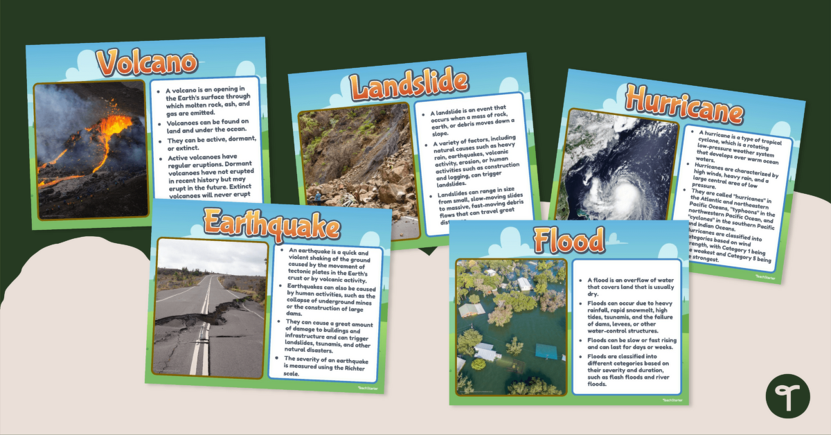 Natural Disasters – Poster Pack teaching resource