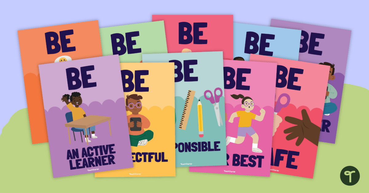 Just Be - Classroom Expectations Posters teaching resource