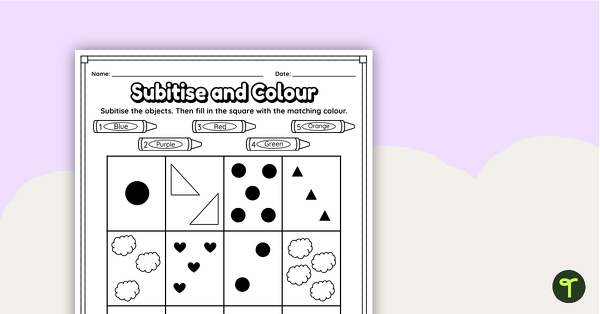 Go to Subitise and Colour teaching resource