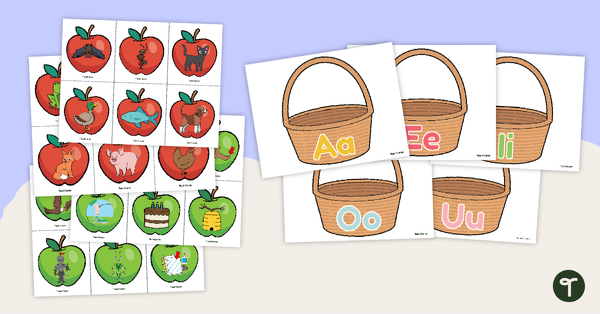 Go to Vowel Sorting Activity - Short and Long Vowels teaching resource