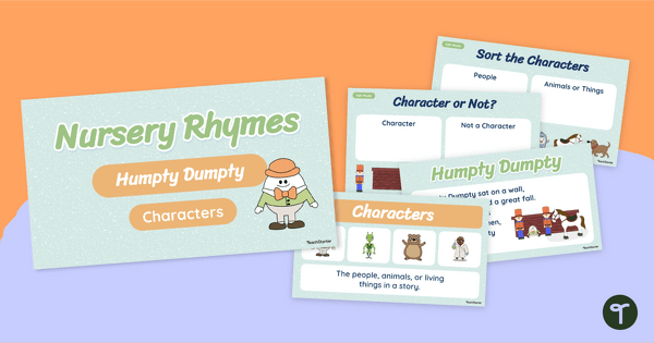 Go to Narrative Features Teaching Presentation - Humpty Dumpty teaching resource