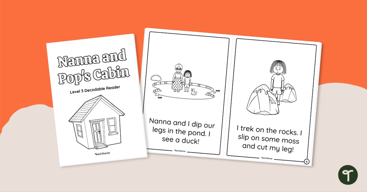 Nanna and Pop's Cabin - Decodable Reader (Level 3) teaching resource