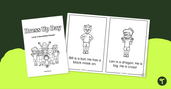 Go to Dress Up Day - Decodable Reader (Level 3) teaching resource