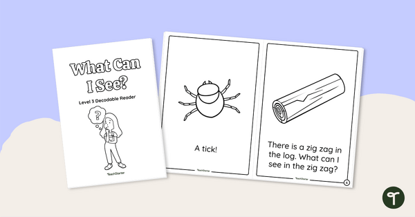 Go to What Can I See? - Decodable Reader (Level 3) teaching resource