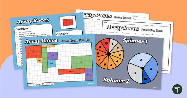 Go to Array Races Multiplication Game – Facts 2, 3, 5, and 10 teaching resource