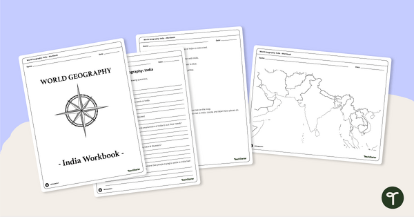 Go to Countries of the World - Geography of India Worksheets teaching resource