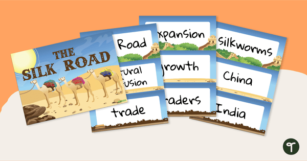 Go to Silk Road Word Wall teaching resource