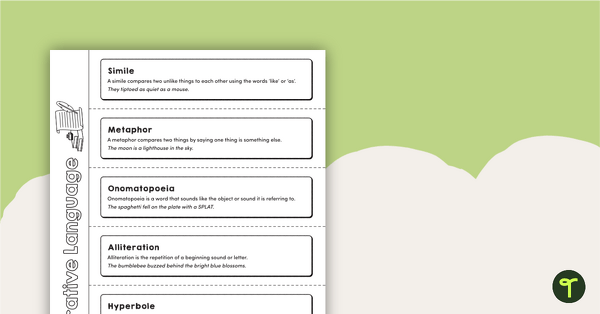 Image of Figurative Language Flip Book