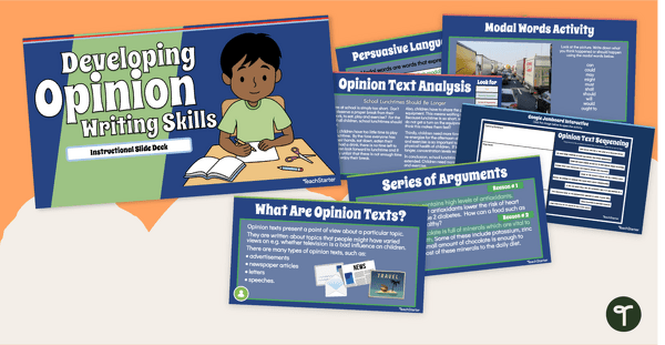 Go to Opinion Writing - Examples and Instructional Slides teaching resource