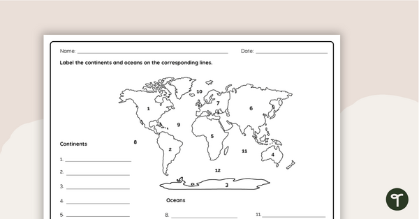 Go to Where in the World? - Worksheet teaching resource