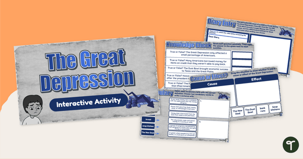 Go to The Great Depression Google Interactive Activity teaching resource