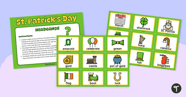 Go to St. Patrick's Day Headbands Game teaching resource
