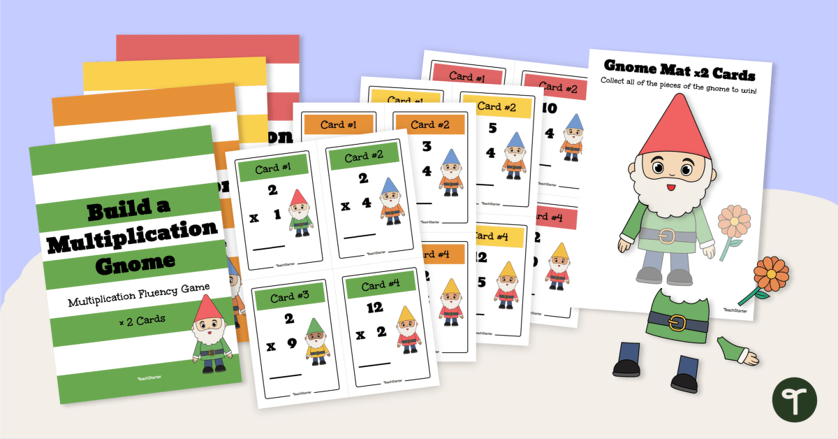 Build a Multiplication Gnome teaching resource