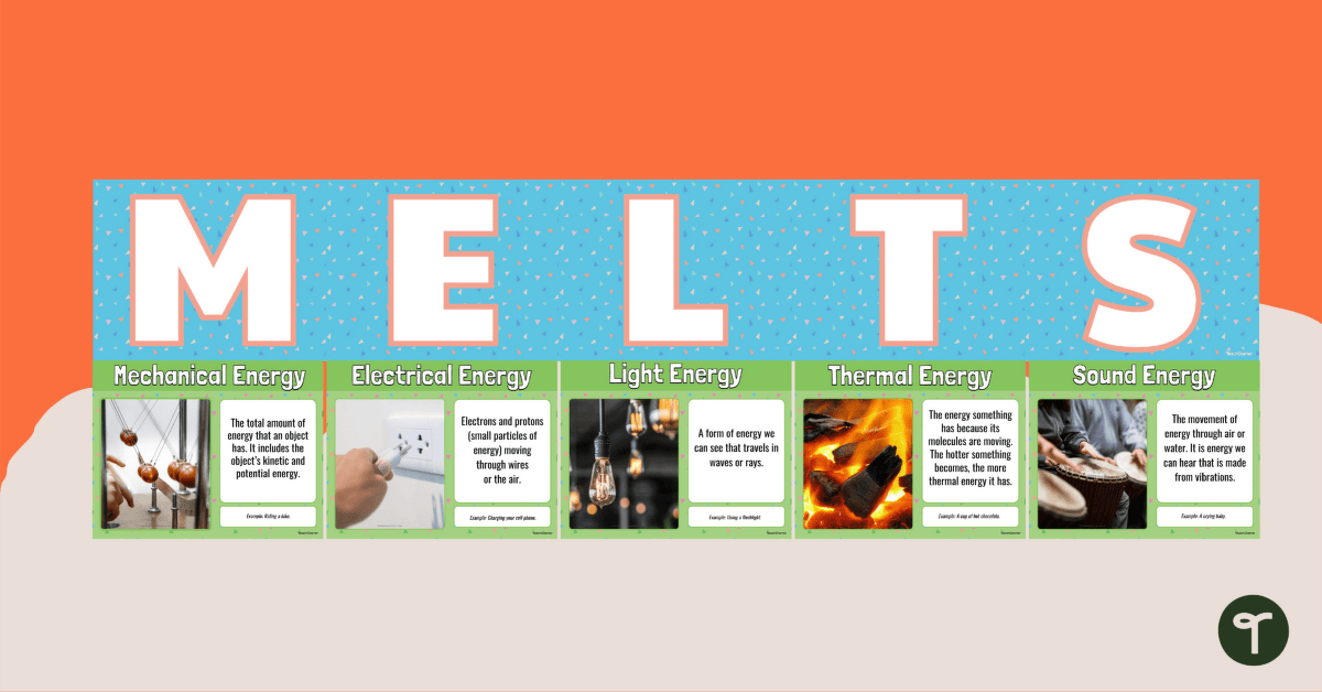 Forms of Energy Poster Pack teaching resource