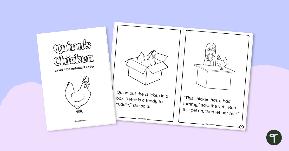 Quinn's Chicken - Decodable Reader (Level 4) teaching resource