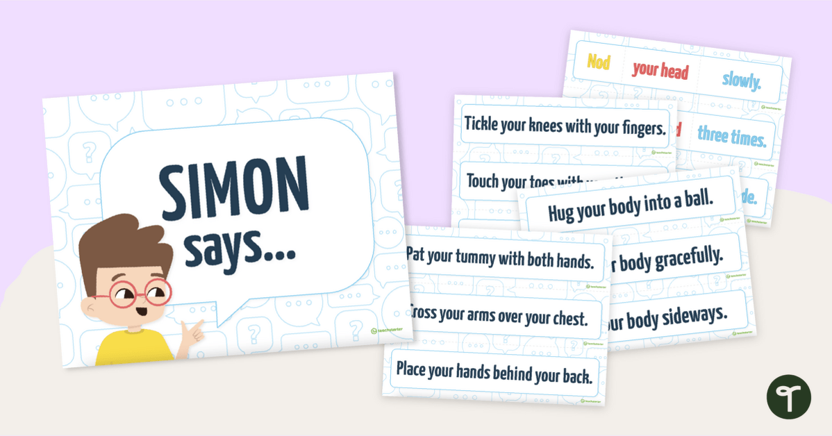 Simon Says Instruction Cards