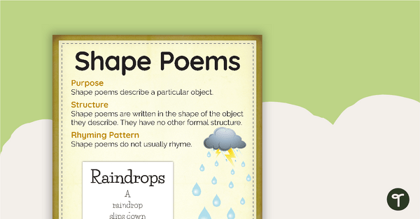 Types of Poetry - Anchor Chart Pack with Annotations teaching resource