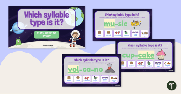 Go to Which Syllable Type Is It? - Interactive Activity teaching resource