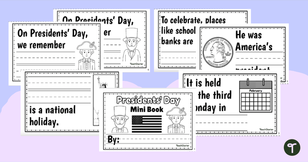 Image of Presidents' Day Mini Book