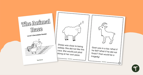 The Animal Race - Decodable Reader (Level 5) teaching resource