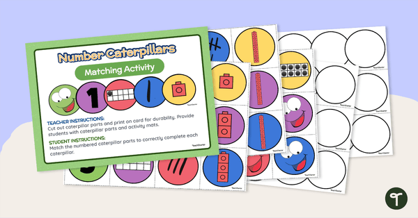 Go to Hands-On Numbers 1-10 Caterpillar Activity teaching resource