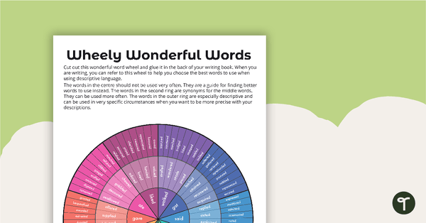 Go to Wheely Wonderful Words – Overused Verbs teaching resource