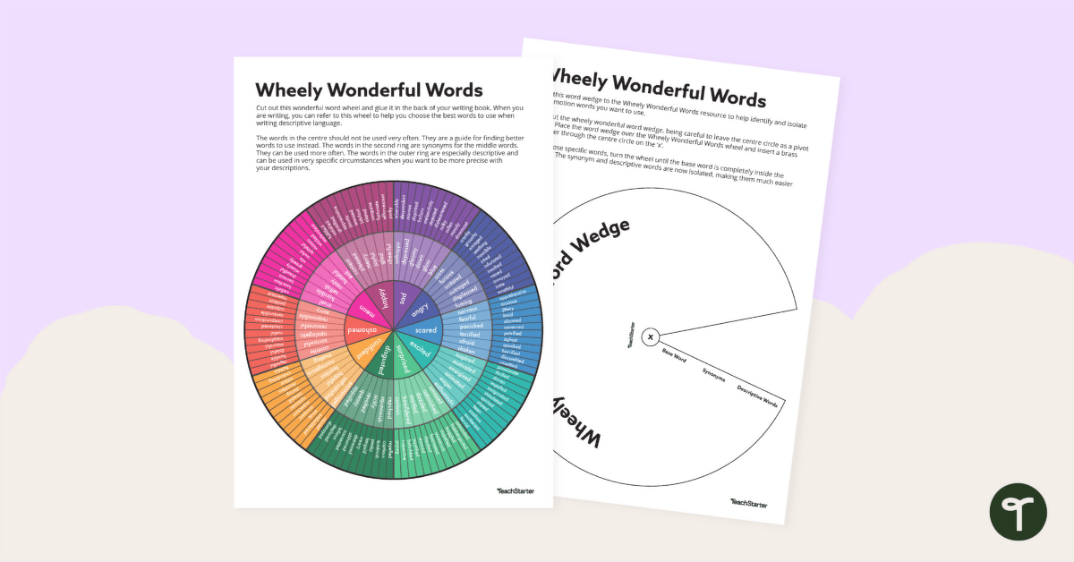 Wheely Wonderful Words – Emotional States Vocabulary teaching resource