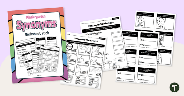 Synonym Match-Up {Matching Cut and Paste}  Synonyms and antonyms, Teaching  writing, Teaching language arts