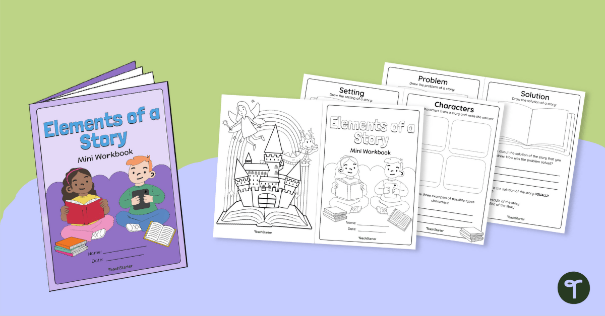 Elements of a Story Activity Workbook teaching resource