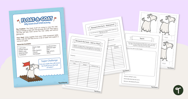 Go to The Three Billy Goats Gruff - Float-a-Goat STEM Activity teaching resource
