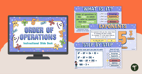 Go to Order of Operations – Instructional Slide Deck teaching resource