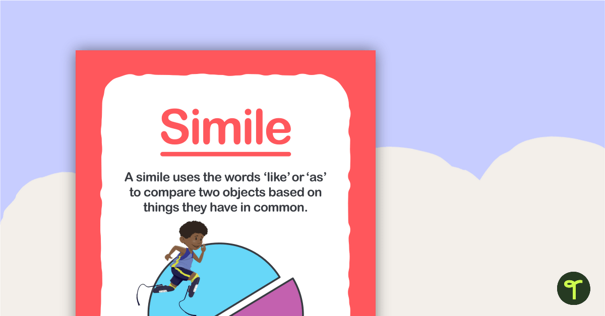Similes Poster (Early Years) teaching resource