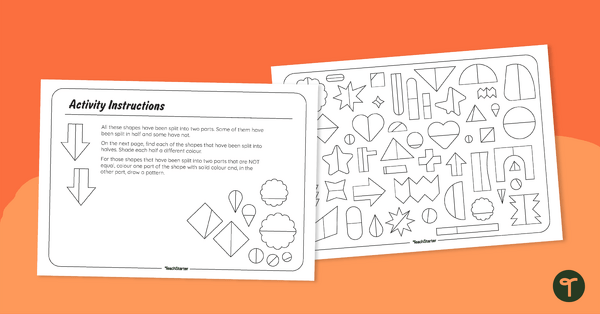 Go to Is It Half? Fractions Colouring Sheet teaching resource