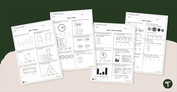 Go to Numeracy Assessment Tool for Year 3 teaching resource