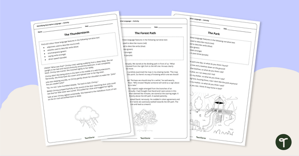 Go to Identifying Descriptive and Figurative Language Worksheets teaching resource