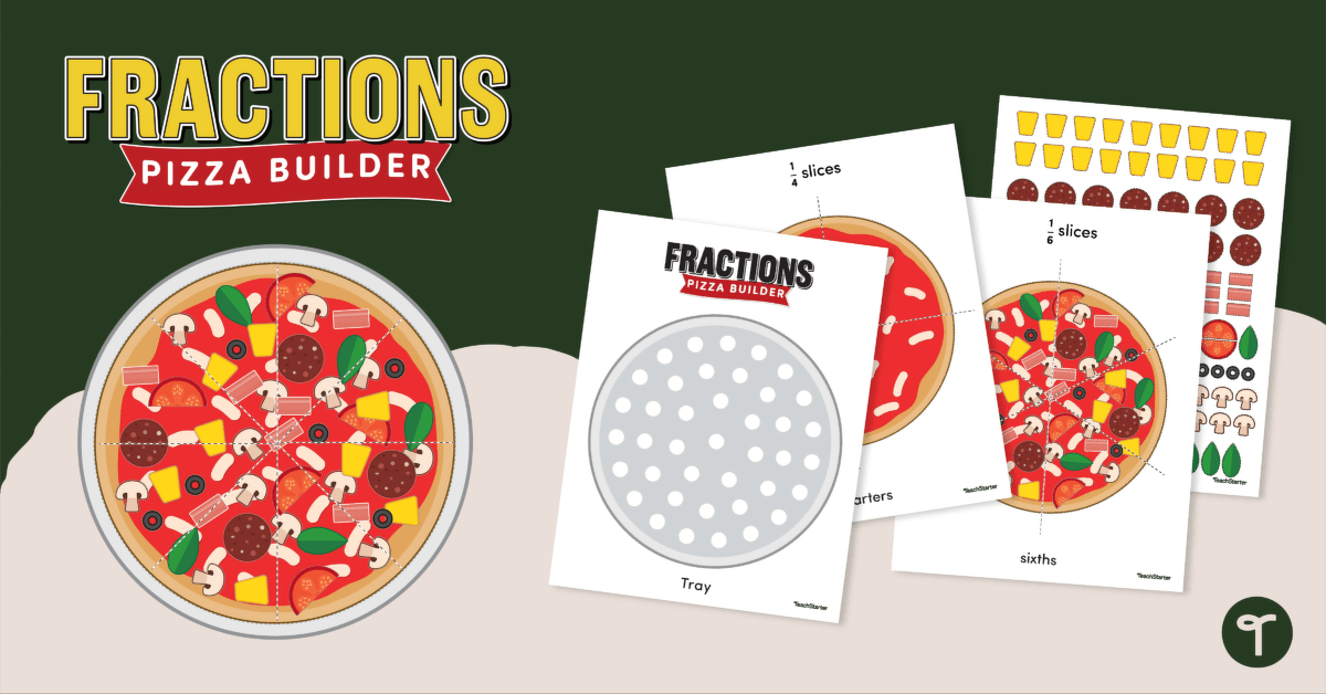 Pizza Fractions – Hands-On Materials teaching resource