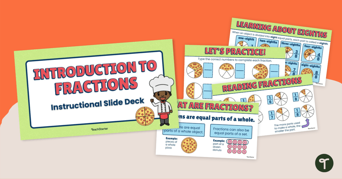 Introduction to Fractions – Interactive Instructional Slide Deck teaching resource