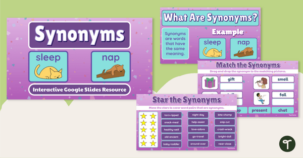 Go to Synonyms Interactive Activity teaching resource