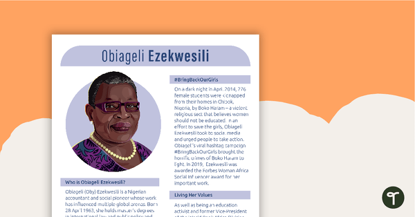 Go to Inspirational Woman Profile – Obiageli Ezekwesili teaching resource