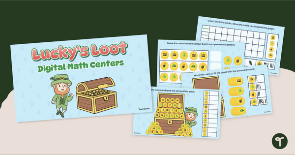 Go to Lucky's Loot - Digital St. Patrick's Day Math Activity teaching resource