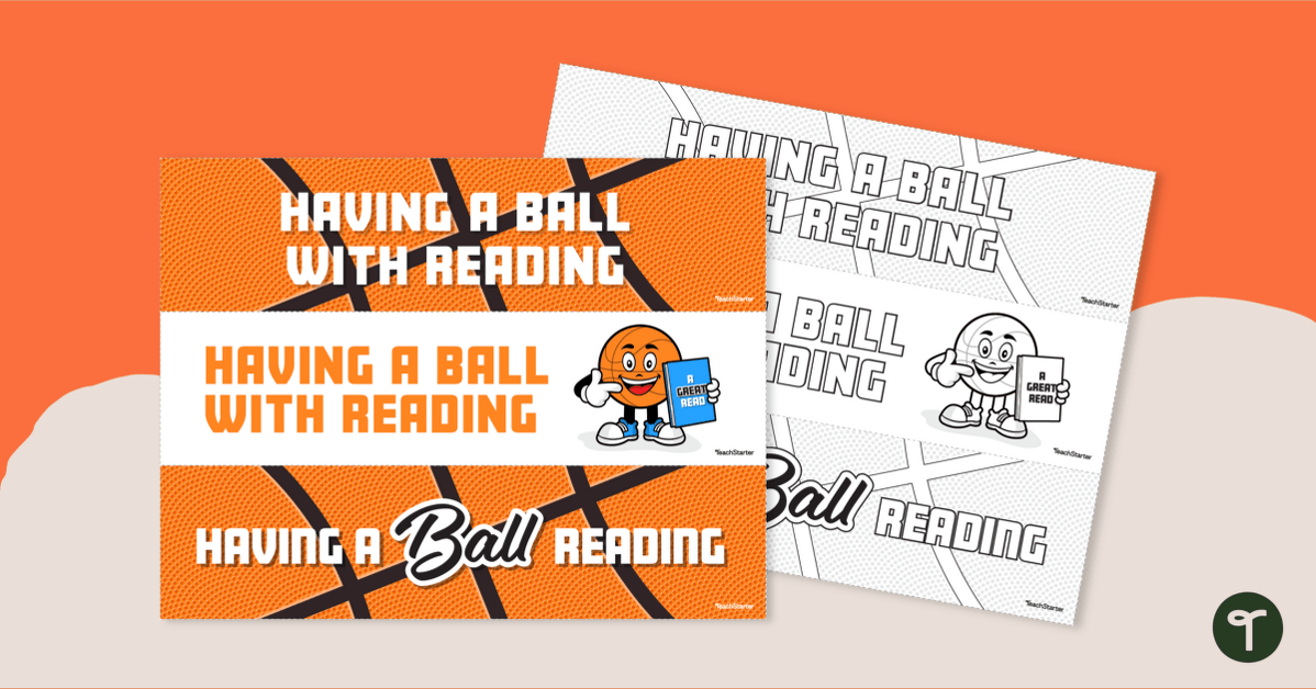 Basketball Bookmarks teaching resource