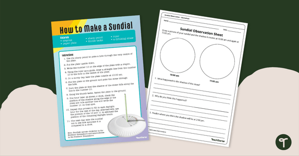 How to Make a Sundial teaching resource
