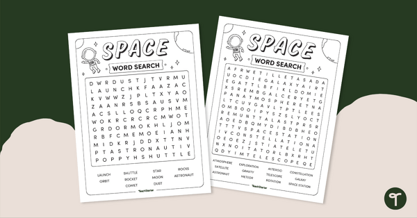 Image of Space Word Search