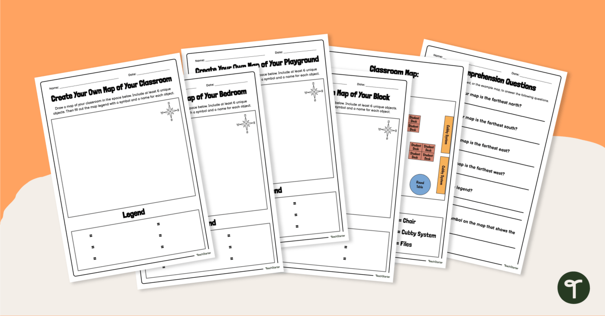 Create Your Own Map - Worksheet teaching resource